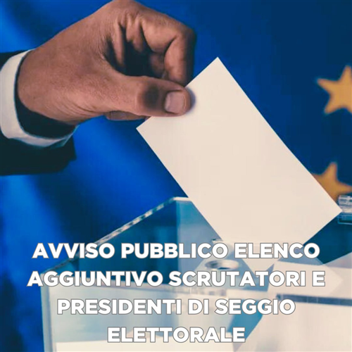Elenco aggiuntivo scrutatori ai seggi elettorali