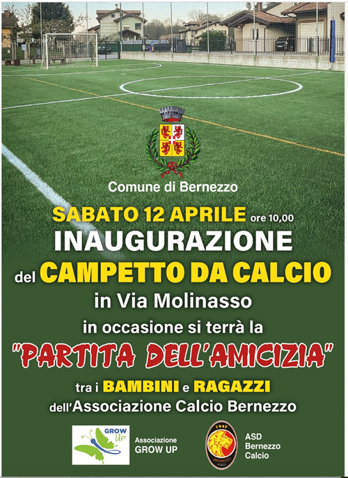 Inaugurazione campetto da Calcio in via Molinasso