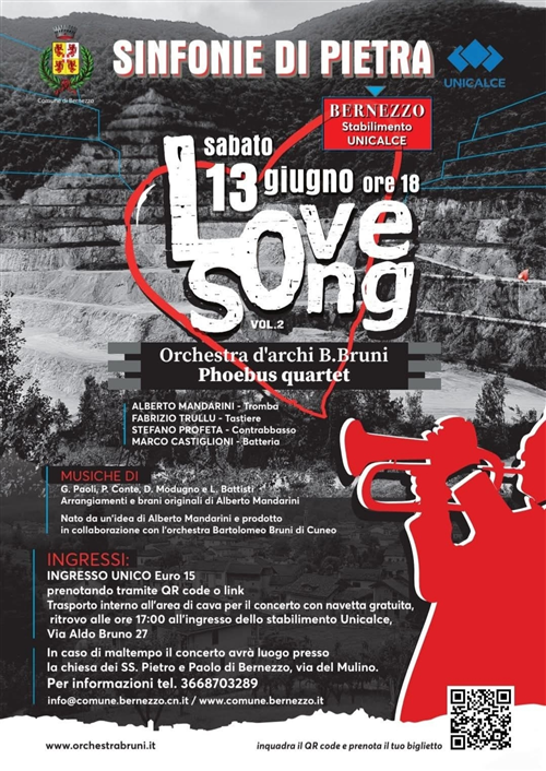 Concerto "Love Song" - Sinfonie di Pietra