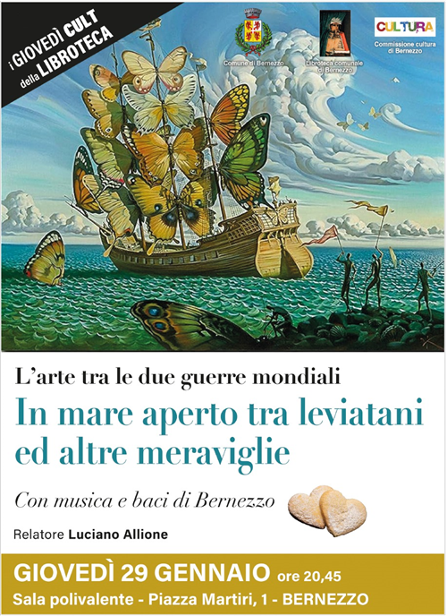 L'arte tra le due guerre mondiali - Giovedì 29 gennaio 20.45  - Sala Polivalente piazza Martiri 1 Bernezzo